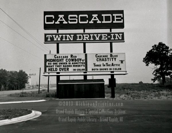 Cascade Drive-In Theatre - From Grand Rapids Library (newer photo)